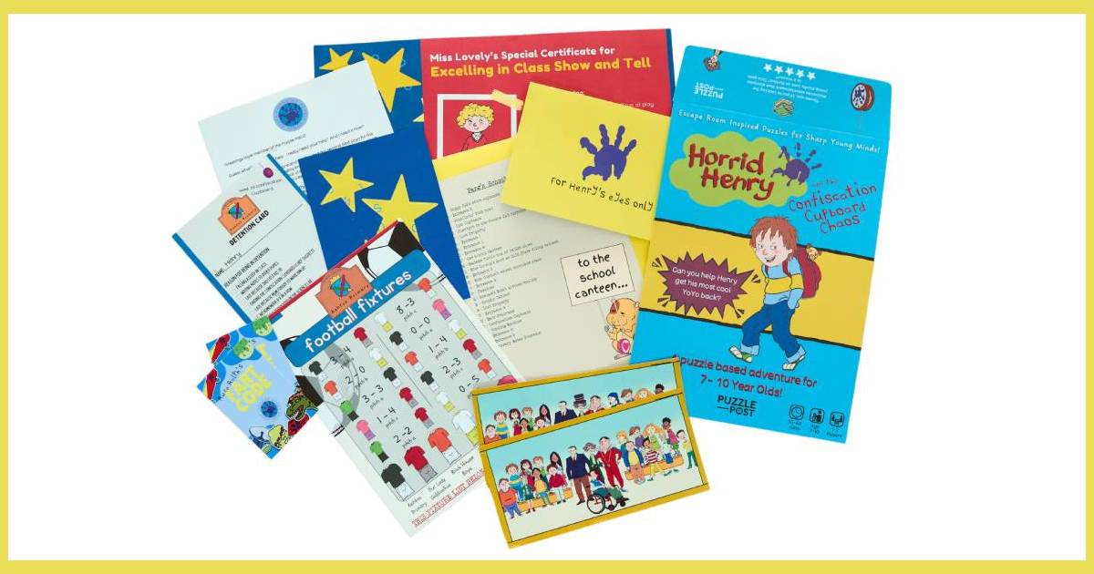 Novel Entertainment Teams with Puzzle Post to Develop Horrid Henry Escape Room-Inspired Puzzles image